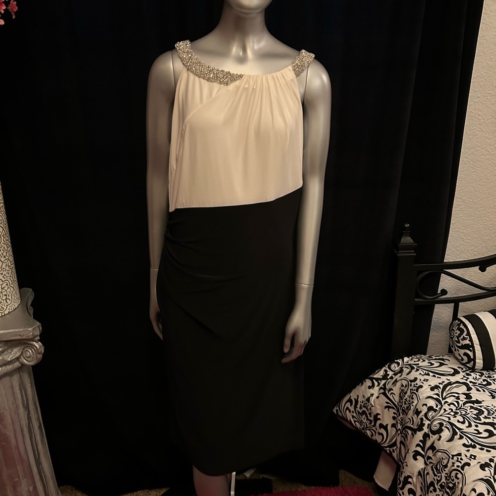 Ralph Lauren White Dress with Embellished Straps